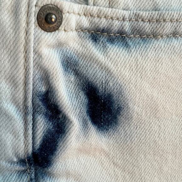 Lucky Brand The Cutoff bleached raw hem denim jeans shorts Size 6/28 - Picture 6 of 16